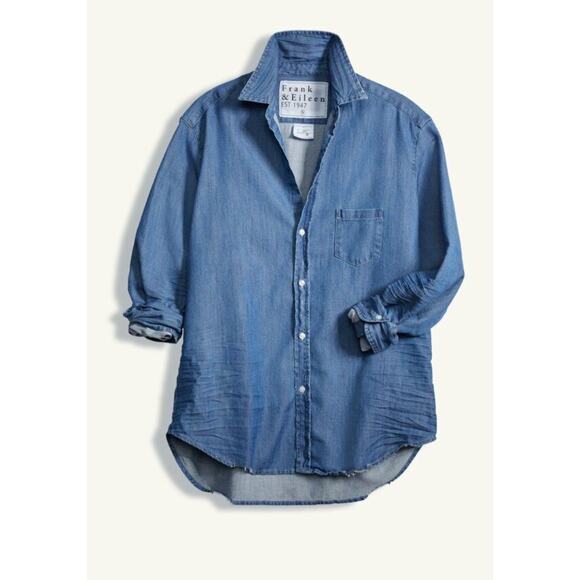 Frank & Eileen Blue Button Down Shirt - Picture 5 of 14
